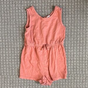 Old Navy Coral Sleeveless Jumpsuit 2T